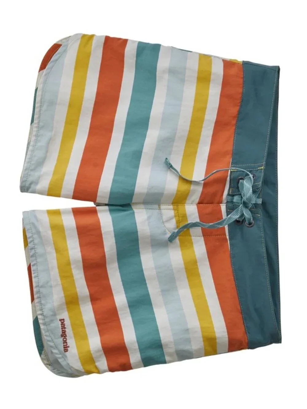 Patagonia Women’s Wavefarer Boardshorts 5” – Striped – Size 10 - Picture 1 of 5